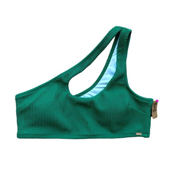 NEW PINK Victoria's Secret One Shoulder Swim Top Size Medium - Picture 4 of 12